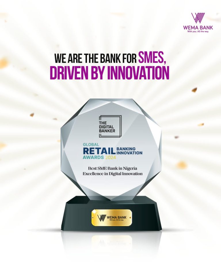 Wema Bank Honored At Global Retail Banking Innovation Awards 2024 ...