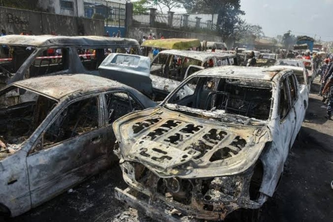 Grim image from the scene of the Aleto Pipeline Explosion